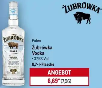 METRO Żubrówka Vodka Angebot