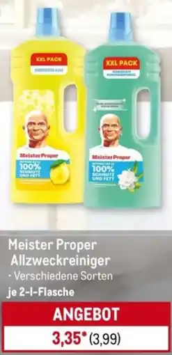 METRO Meister Proper Allzweckreiniger Angebot
