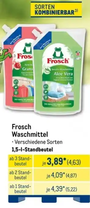 METRO Frosch Waschmittel Angebot