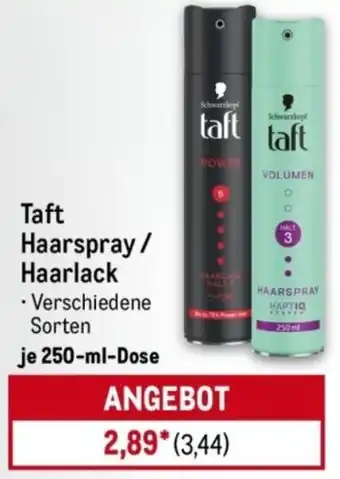 METRO Taft Haarspray/ Haarlack Angebot