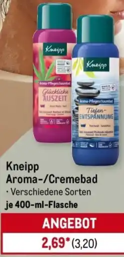 METRO Kneipp Aroma-/Cremebad Angebot