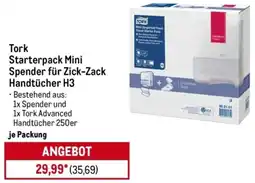 METRO Tork Starterpack Mini Spender für Zick-Zack Handtücher H3 Angebot