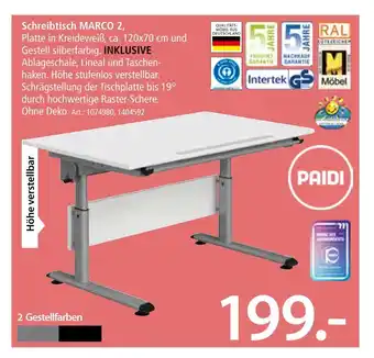 Zurbrüggen Paidi schreibtisch marco 2 Angebot