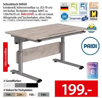 Zurbrüggen Paidi schreibtisch diego Angebot