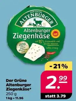 NETTO Der grüne altenburger altenburger ziegenkäse Angebot