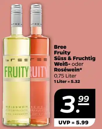 NETTO Bree fruity süß & fruchtig weißwein Angebot