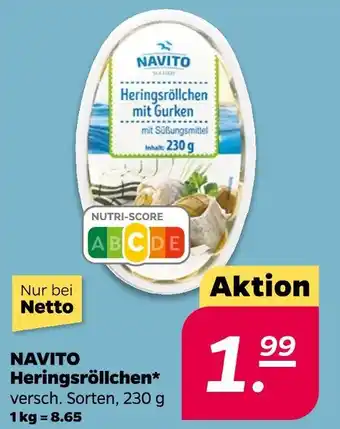 NETTO Navito heringsröllchen Angebot
