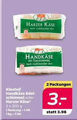NETTO Kleehof handkäse mit edelschimmel Angebot