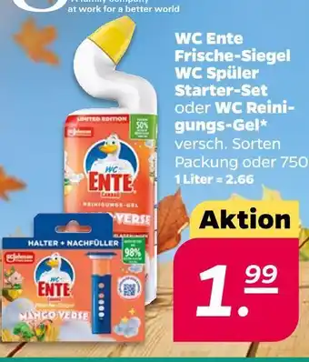 NETTO Wc ente frische-siegel wc spüler starter-set oder wc reinigungs-gel Angebot