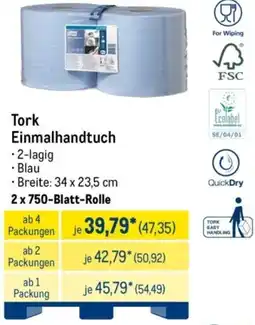 METRO Tork Einmalhandtuch Angebot
