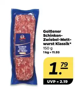 NETTO Golßener schinken-zwiebel-mettwurst klassik Angebot