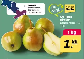 NETTO Go regio birnen Angebot