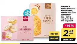 NETTO Finton's bakery mini apfeltasche Angebot