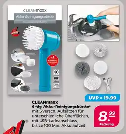 NETTO Cleanmaxx 6-tlg. akku-reinigungsbürste Angebot