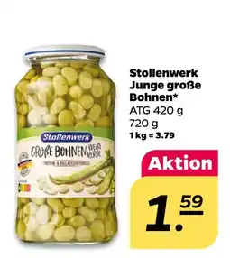 NETTO Stollenwerk junge große bohnen Angebot