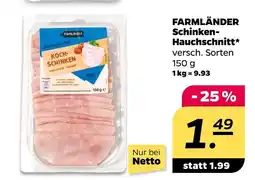 NETTO Farmländer schinken-hauchschnitt Angebot