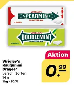 NETTO Wrigley's spearmint kaugummi dragee Angebot