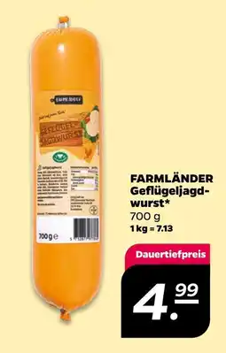 NETTO Farmländer geflügeljagd-wurst Angebot