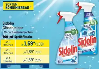 METRO Sidolin Glasreiniger Angebot