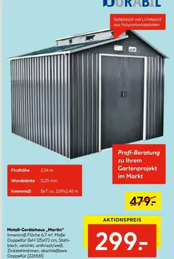 Hellweg Metall-gerätehaus „martin“ Angebot