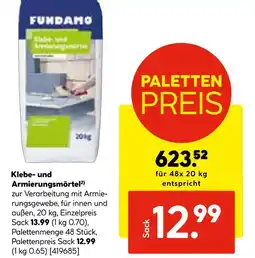 Hellweg Fundamo klebe- und armierungsmörtel Angebot
