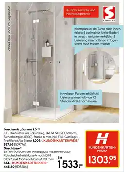 Hellweg Schulte duschserie garant 2.0 Angebot