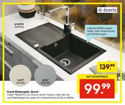 Hellweg Deante granit-einbauspüle „evora“ Angebot