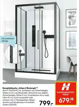 Hellweg Komplettdusche urban 2 rectangle Angebot