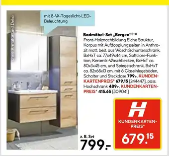 Hellweg Badmöbel-set „bergen“ Angebot