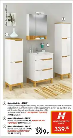 Hellweg Badmöbel-set „spek“ Angebot