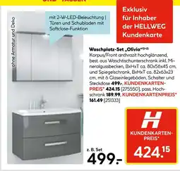 Hellweg Waschplatz-set „olivia“ Angebot