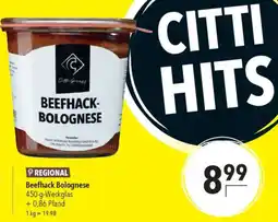 CITTI Markt Beefhack Bolognese Angebot