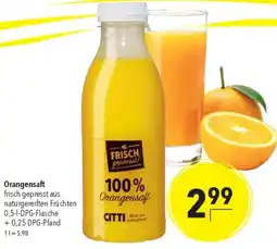 CITTI Markt Orangensaft Angebot