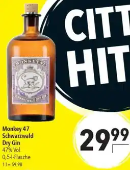 CITTI Markt Monkey 47 Schwarzwald Dry Gin Angebot