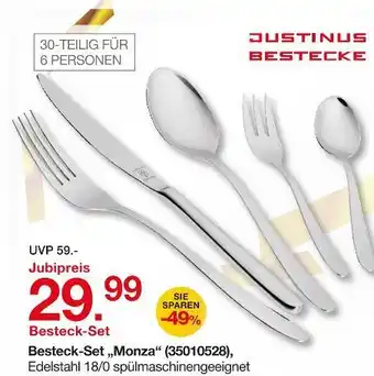 Möbelzentrum Pforzheim Justinus bestecke besteck-set „monza“ Angebot