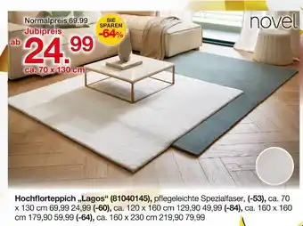 Möbelzentrum Pforzheim Novel hochflorteppich „lagos“ Angebot