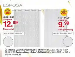 Möbelzentrum Pforzheim Esposa ösenschal gamma Angebot