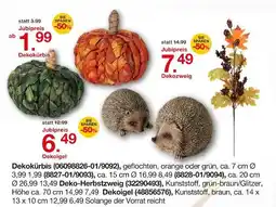 Möbelzentrum Pforzheim Dekokürbis 7 cm ø Angebot