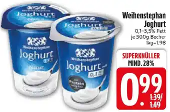 Edeka Weihenstephan Joghurt Angebot