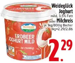 Edeka Weideglück Joghurt oder Milchreis Angebot
