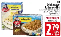 Edeka iglo Goldknusper-, Schlemmer-Filet Angebot