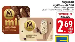 Edeka Magnum Eis 3er, 4er oder 6er Minis Angebot