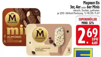 Edeka Magnum Eis 3er, 4er oder 6er Minis Angebot
