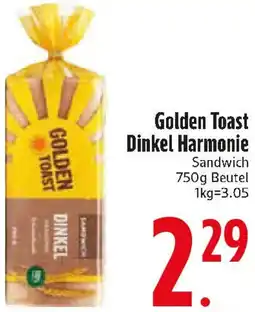Edeka Golden Toast Dinkel Harmonie Angebot