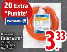 Edeka Donauland Fleischwurst Angebot