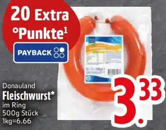 Edeka Donauland Fleischwurst Angebot