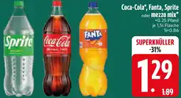 Edeka Coca-Cola, Fanta, Sprite oder mezzo mix Angebot