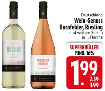 Edeka Wein-Genuss Dornfelder, Riesling Angebot
