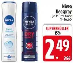 Edeka Nivea Deospray Angebot
