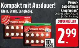 Edeka Gut & Günstig Power Cell-Lithium Knopfzellen Angebot